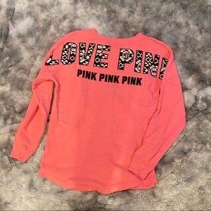oversized VS PINK sweatshirt